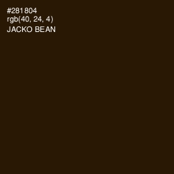 #281804 - Jacko Bean Color Image